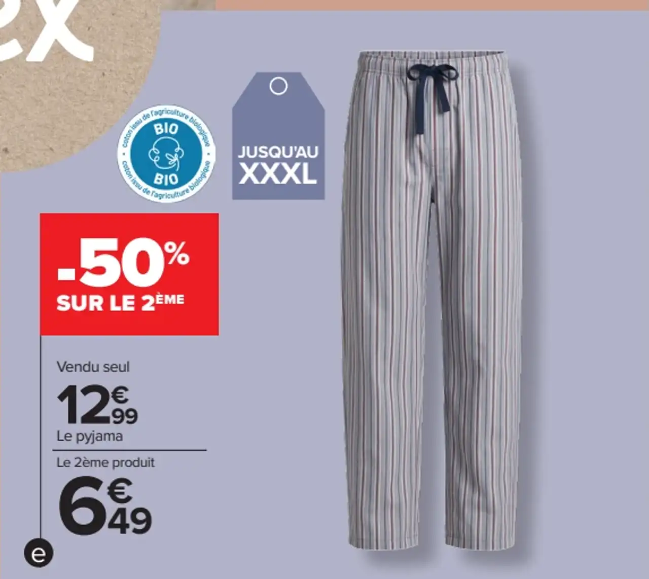 Pantalon popeline homme Tex