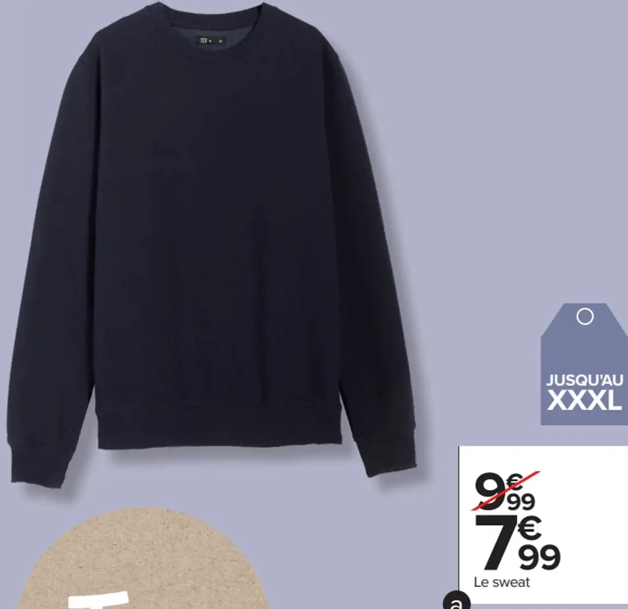 Sweat col rond homme Tex