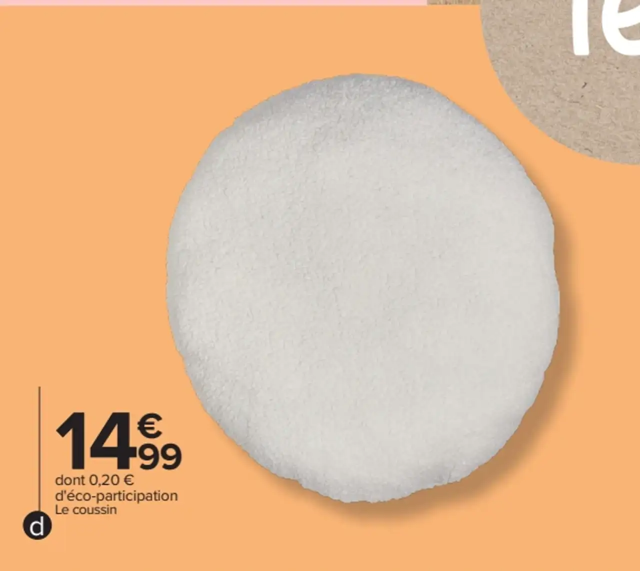 Coussin "bouclette" Tex