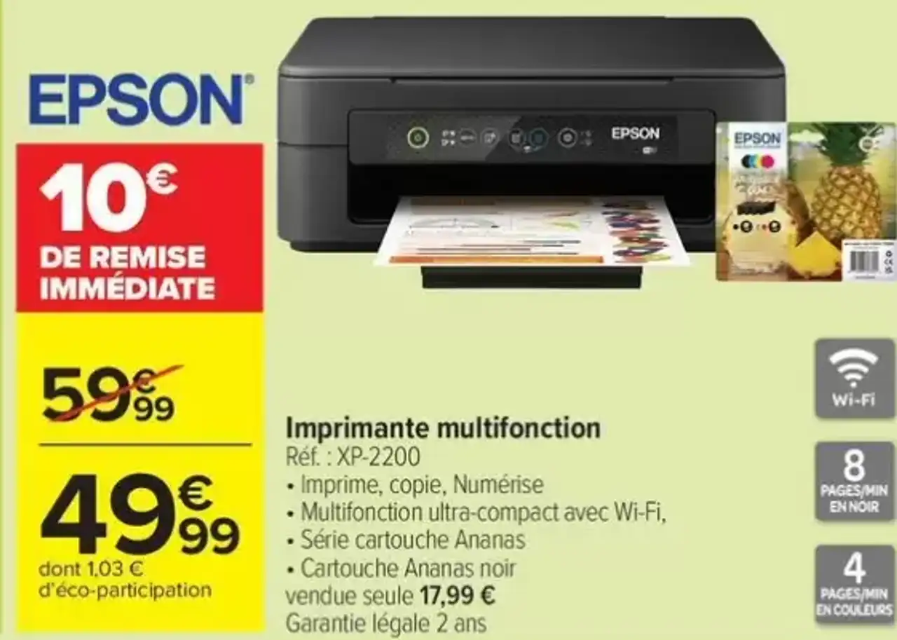 Imprimante multifonction Epson XP-2200