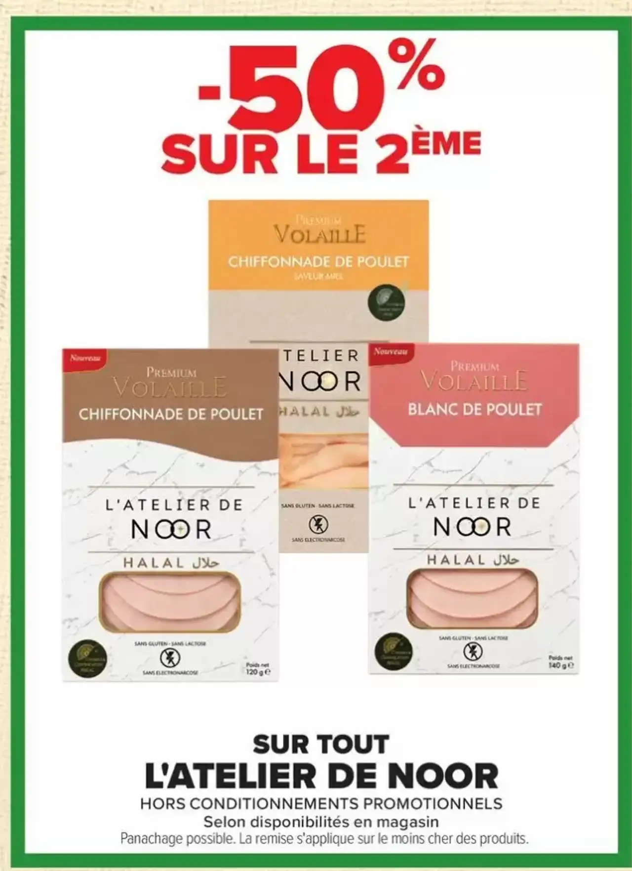 Chiffonnade de poulet, Blanc de poulet L'ATELIER DE NOOR