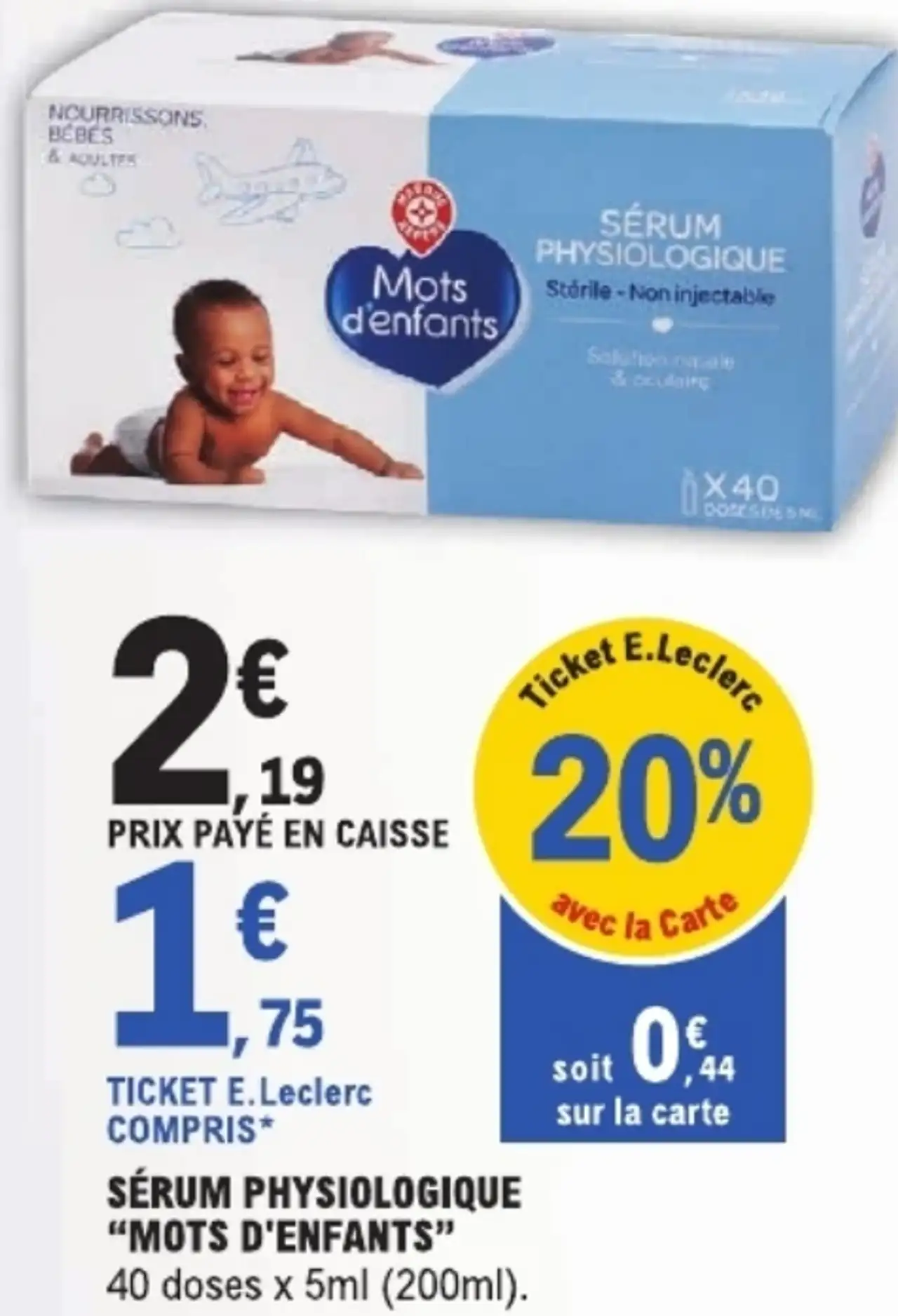 Sérum physiologique "Mots d'enfants"