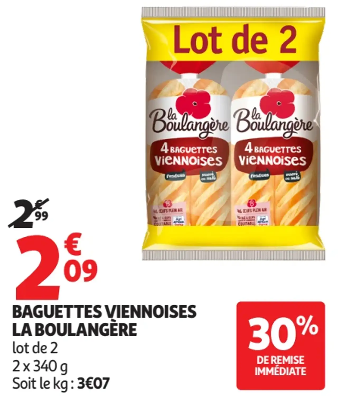 Baguettes Viennoises La Boulangère