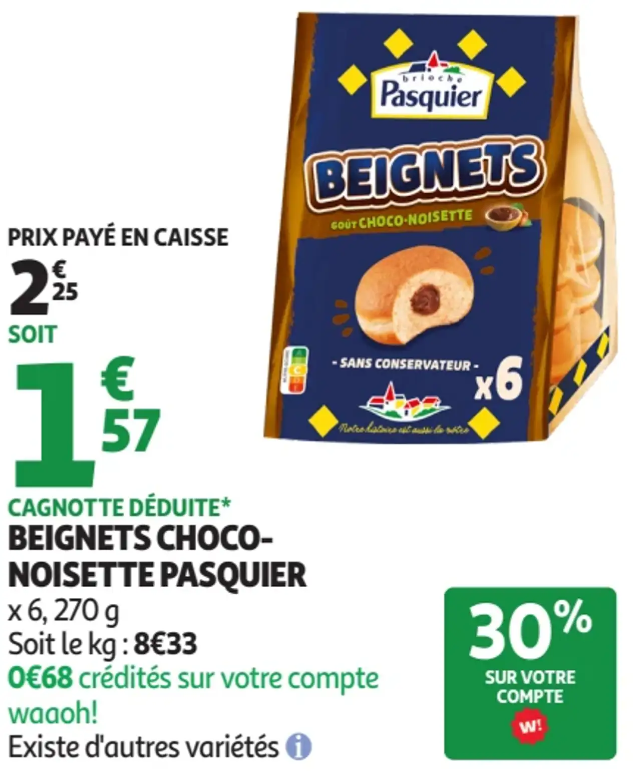 Beignets Choco-Noisette Pasquier