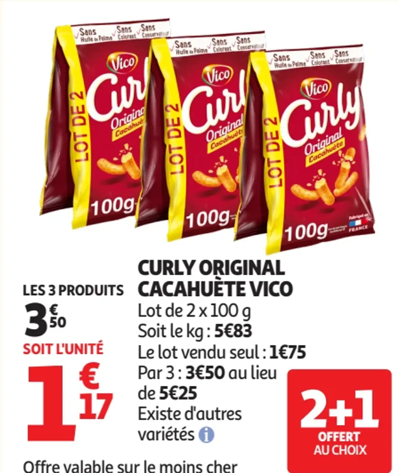 Curly Original Cacahuète Vico