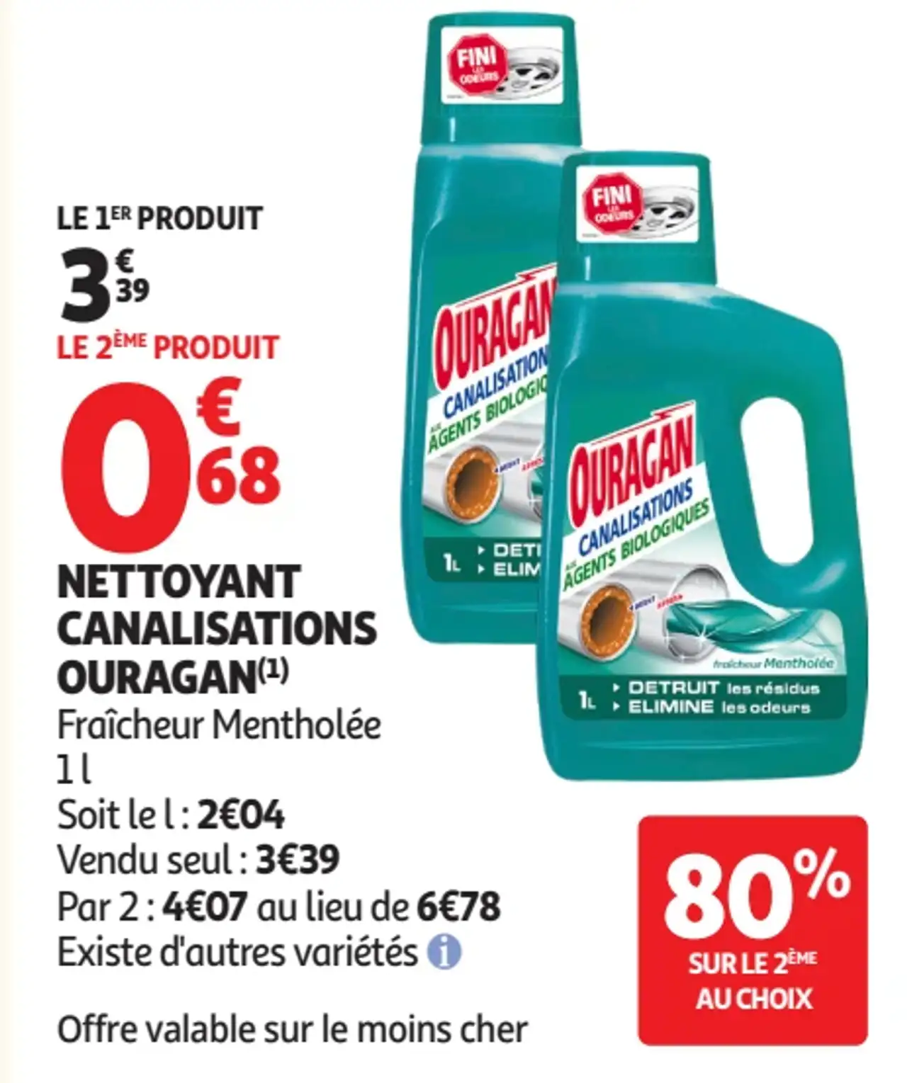 Nettoyant canalisations Ouragan