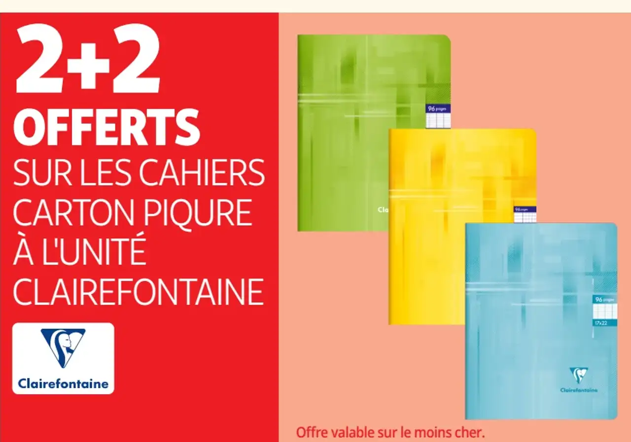 Cahiers carton piqûre à l'unité Clairefontaine