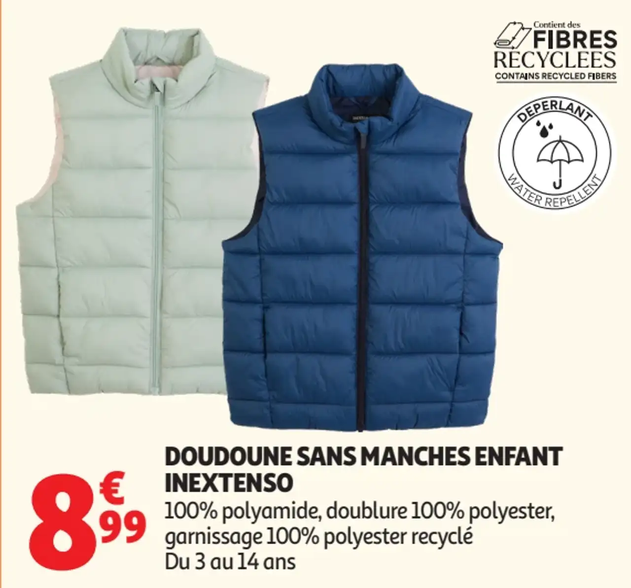 Doudoune sans manches enfant Inextenso