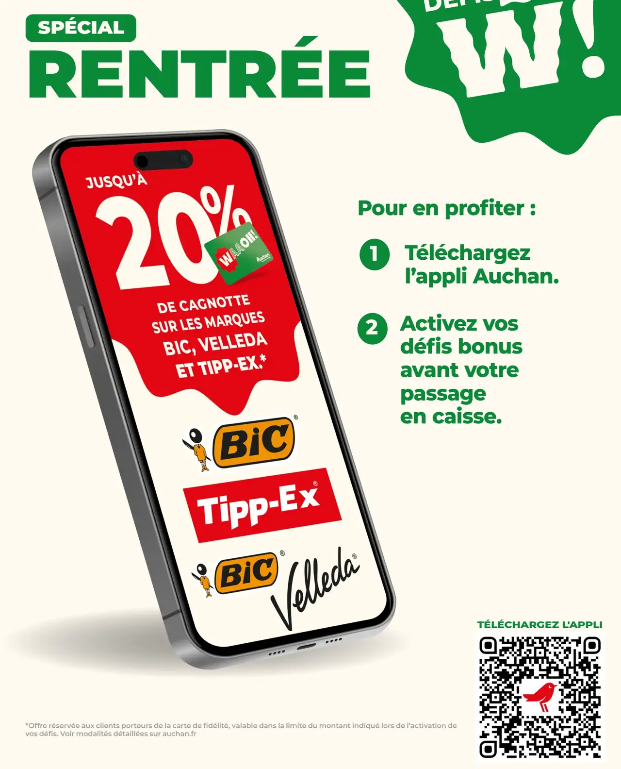 Produits des marques BIC, Velleda et Tipp-Ex