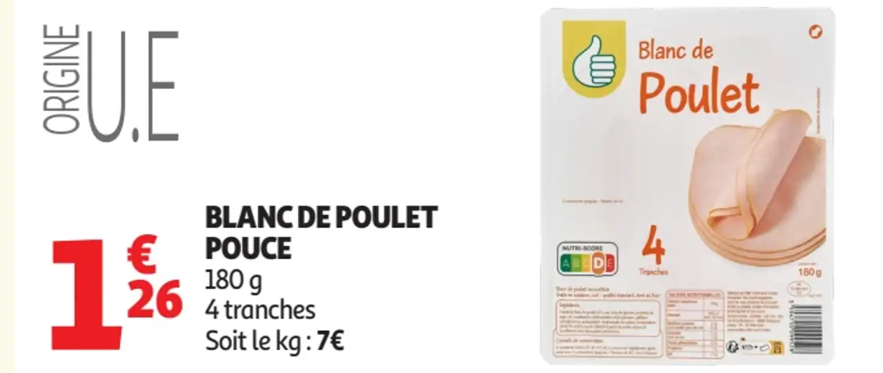 Blanc de poulet Pouce