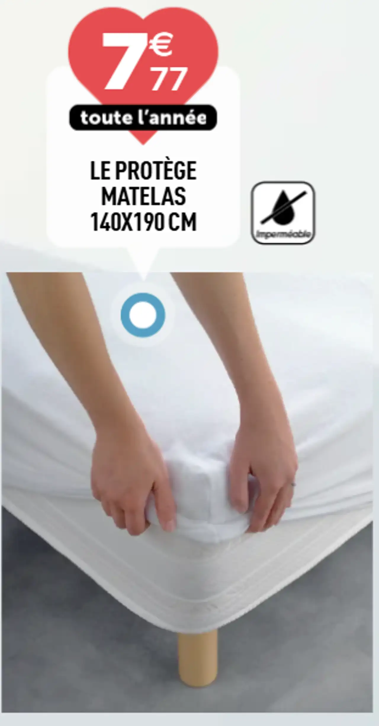 Le protège matelas 140x190 cm