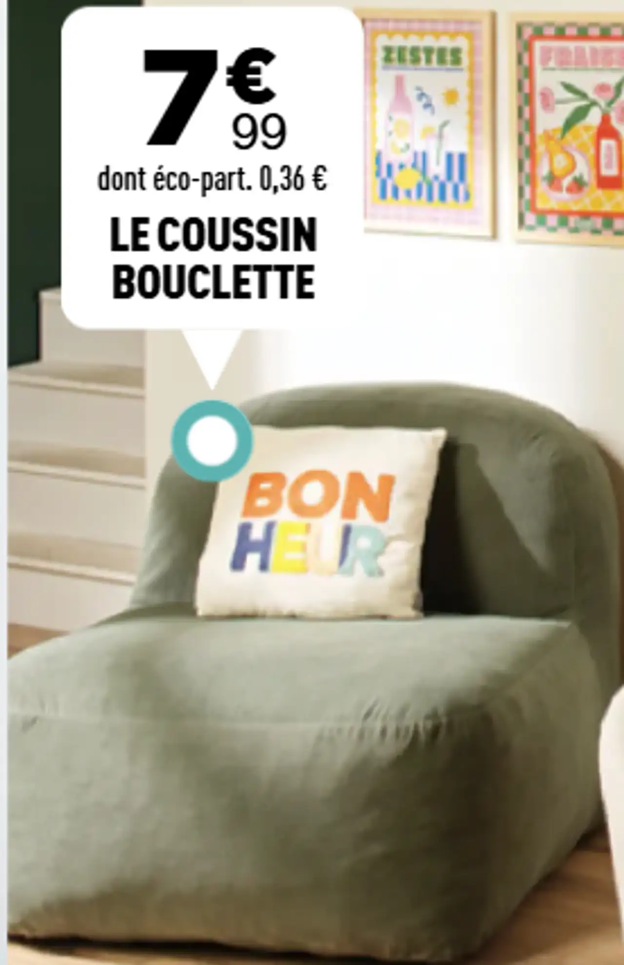 Le coussin bouclette Atmosphera