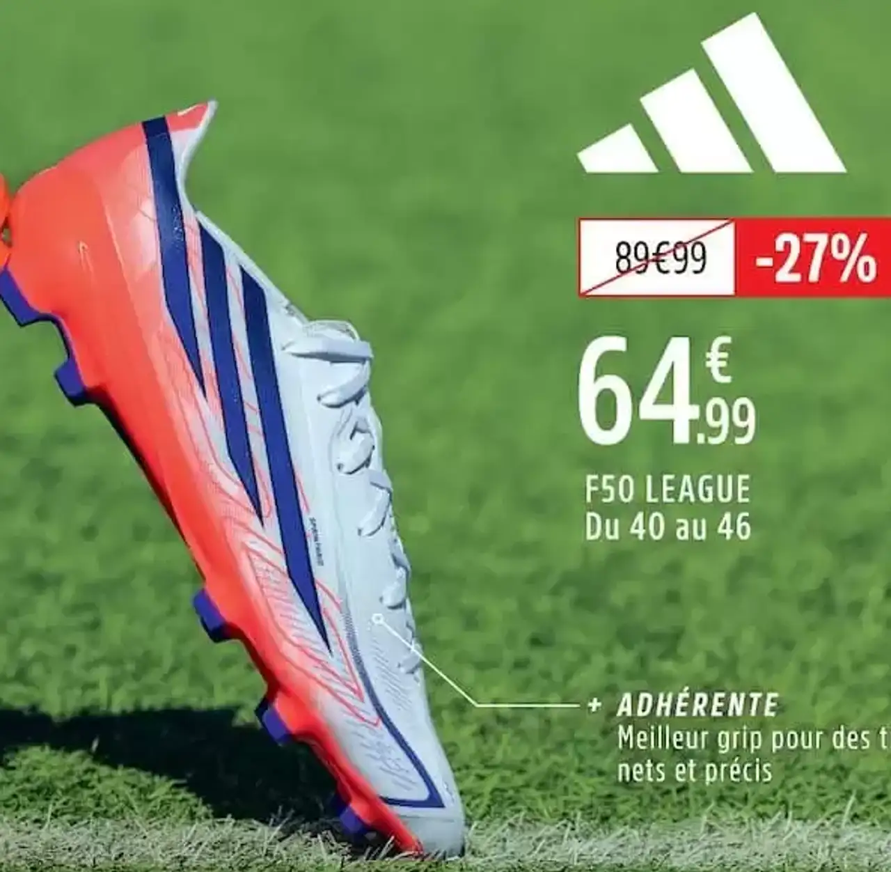 Adidas F50 League chaussures de football (Du 40 au 46)
