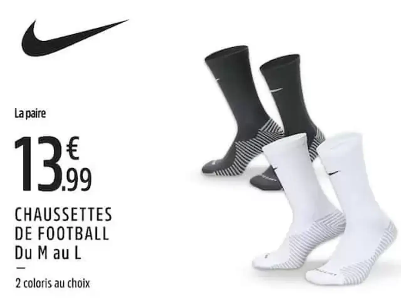 Nike Chaussettes de Football (Du M au L)