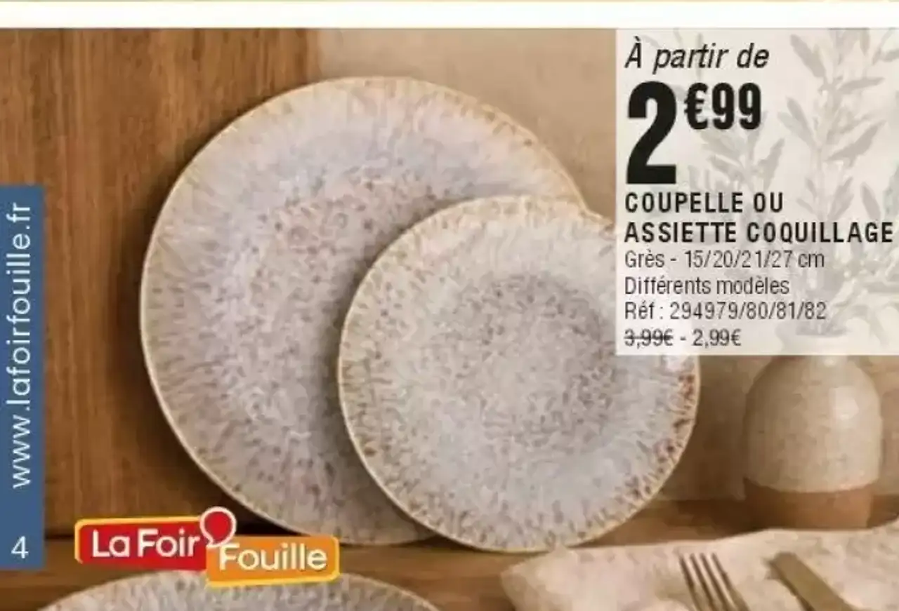 COUPELLE OU ASSIETTE COQUILLAGE