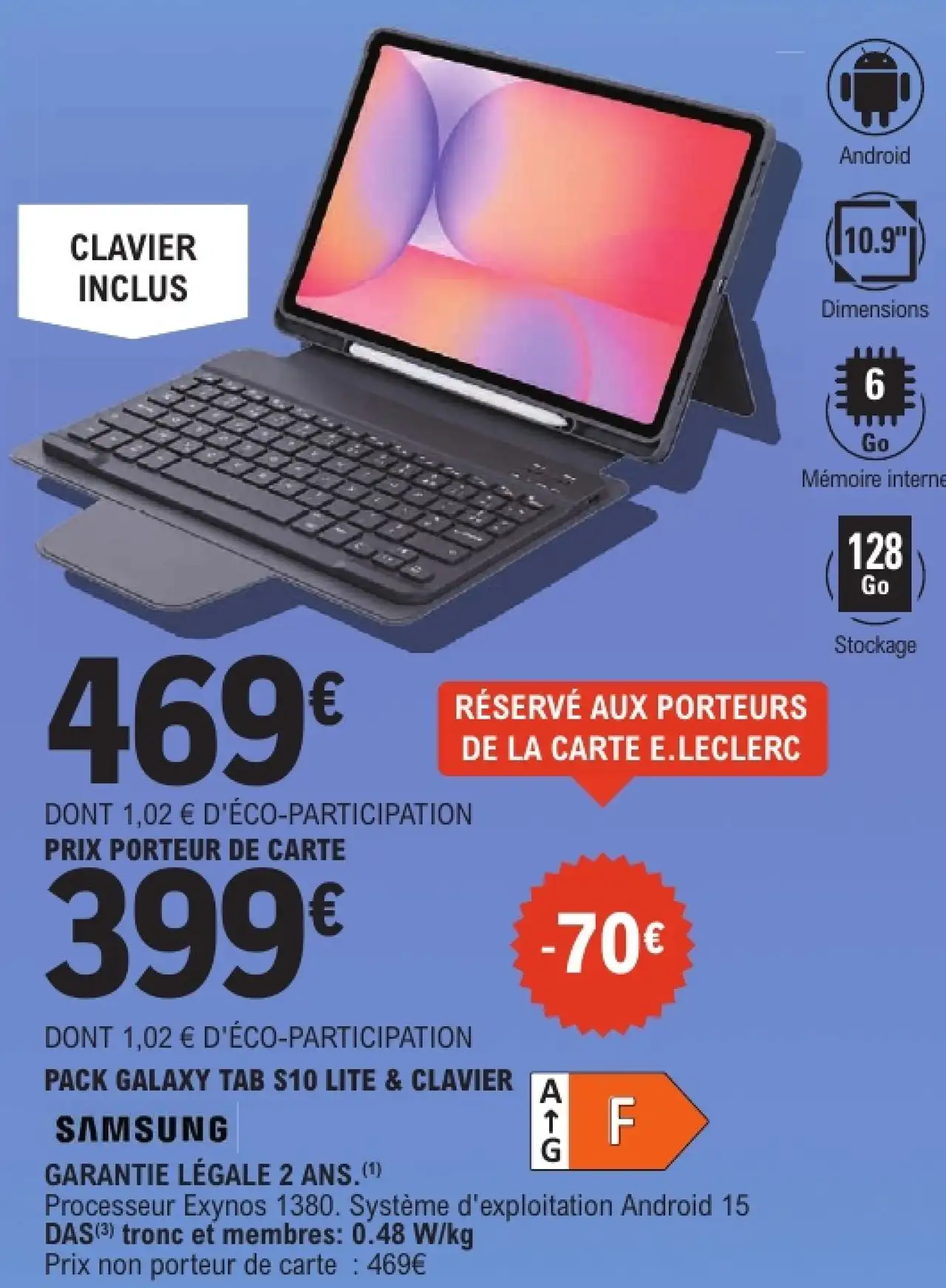 SAMSUNG PACK GALAXY TAB S10 LITE & CLAVIER