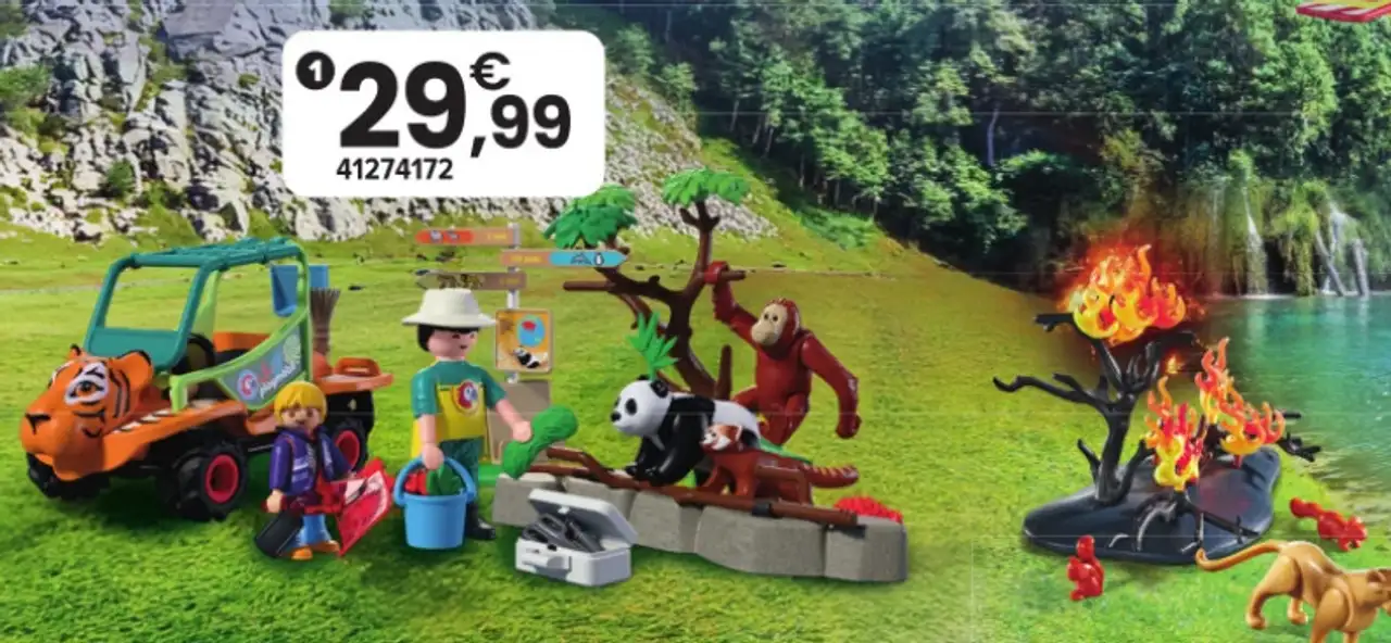 Playmobil - Gardien de zoo et véhicule