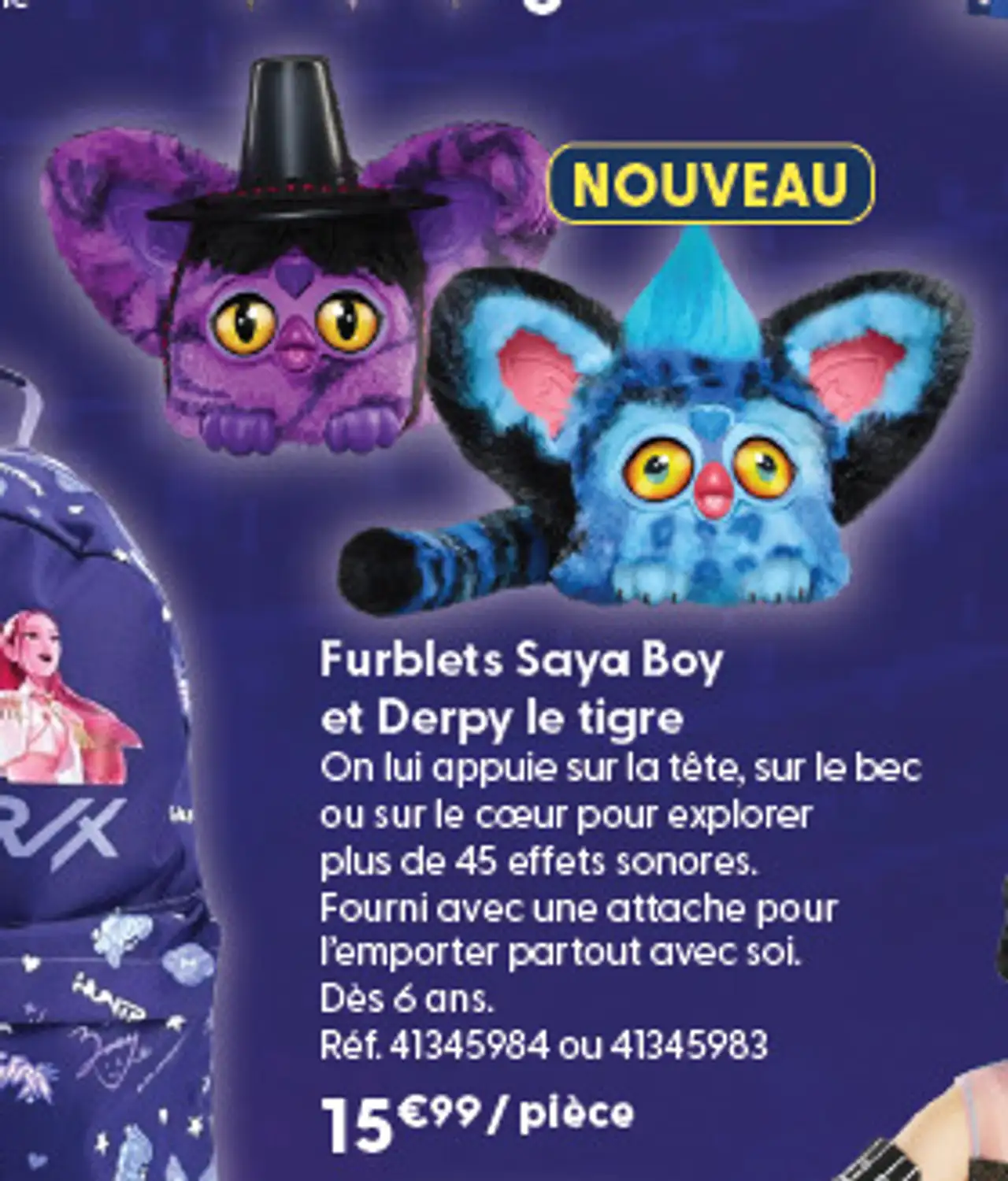 Furblets Saya Boy et Derpy le tigre