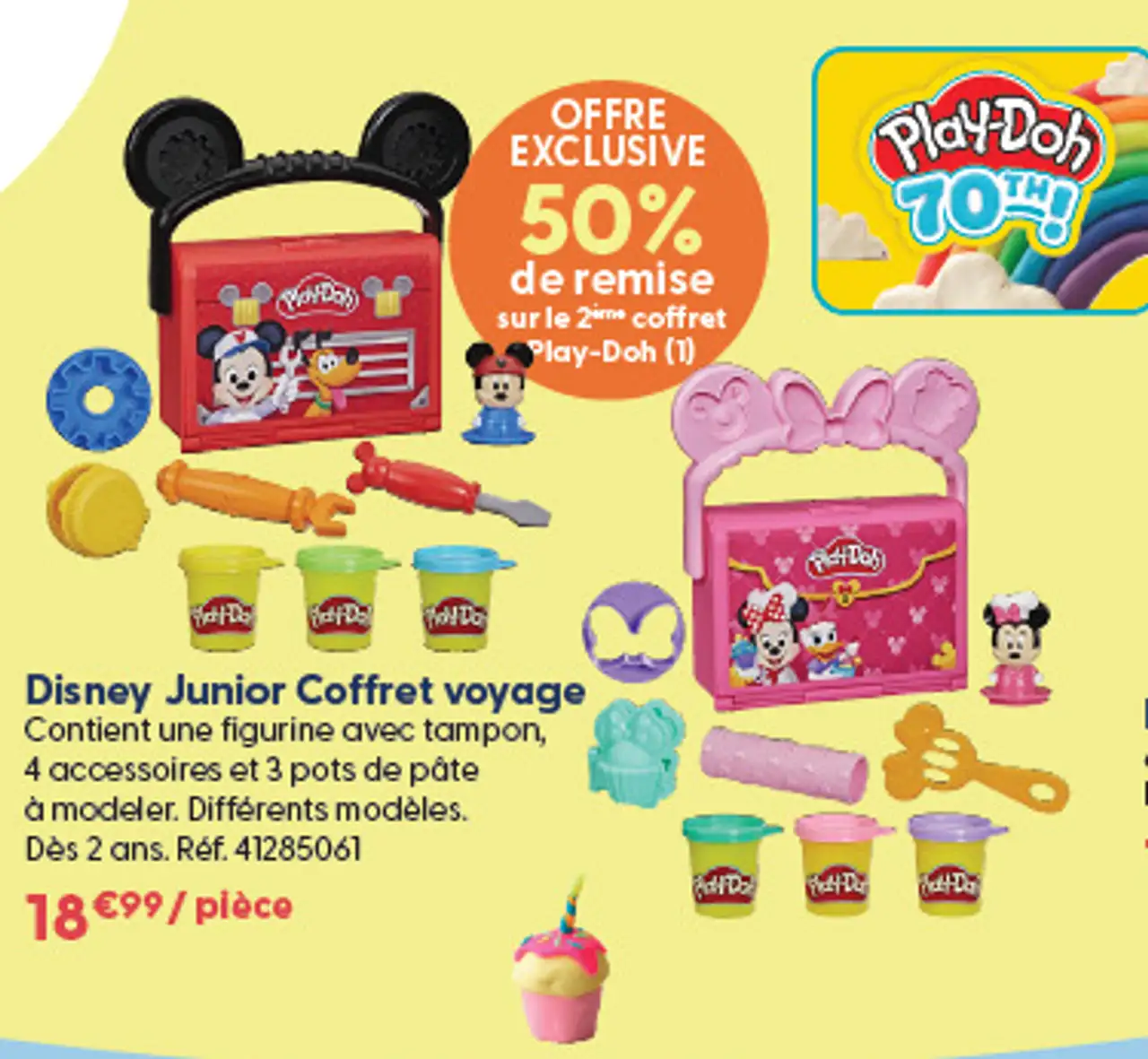 Disney Junior Coffret voyage Play-Doh