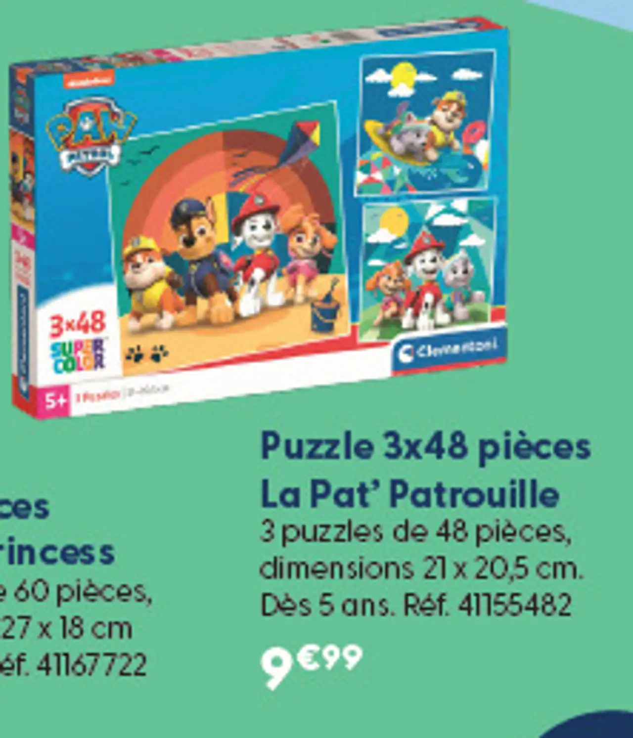 Puzzle 3x48 pièces La Pat' Patrouille Clementoni