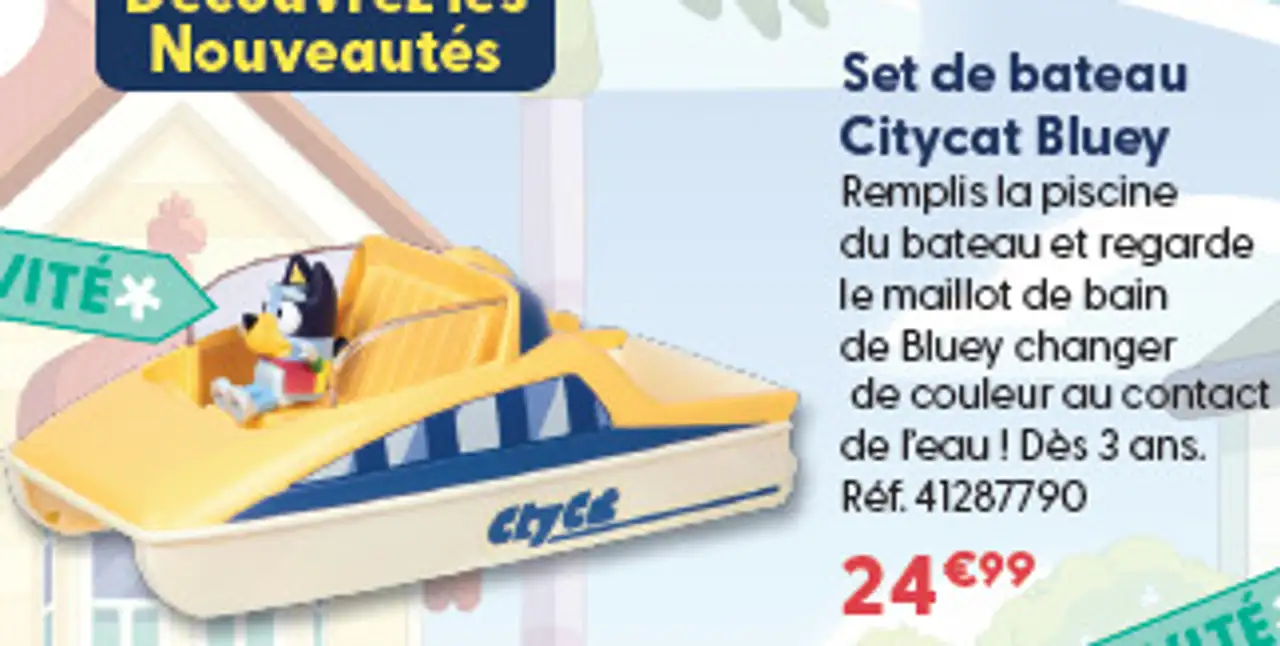 Set de bateau Citycat Bluey