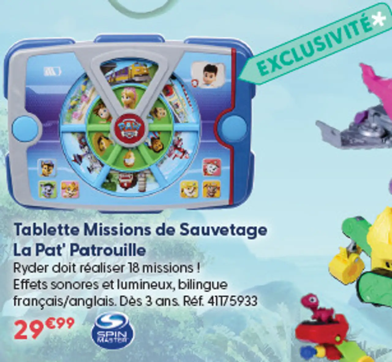 Tablette Missions de Sauvetage La Pat' Patrouille