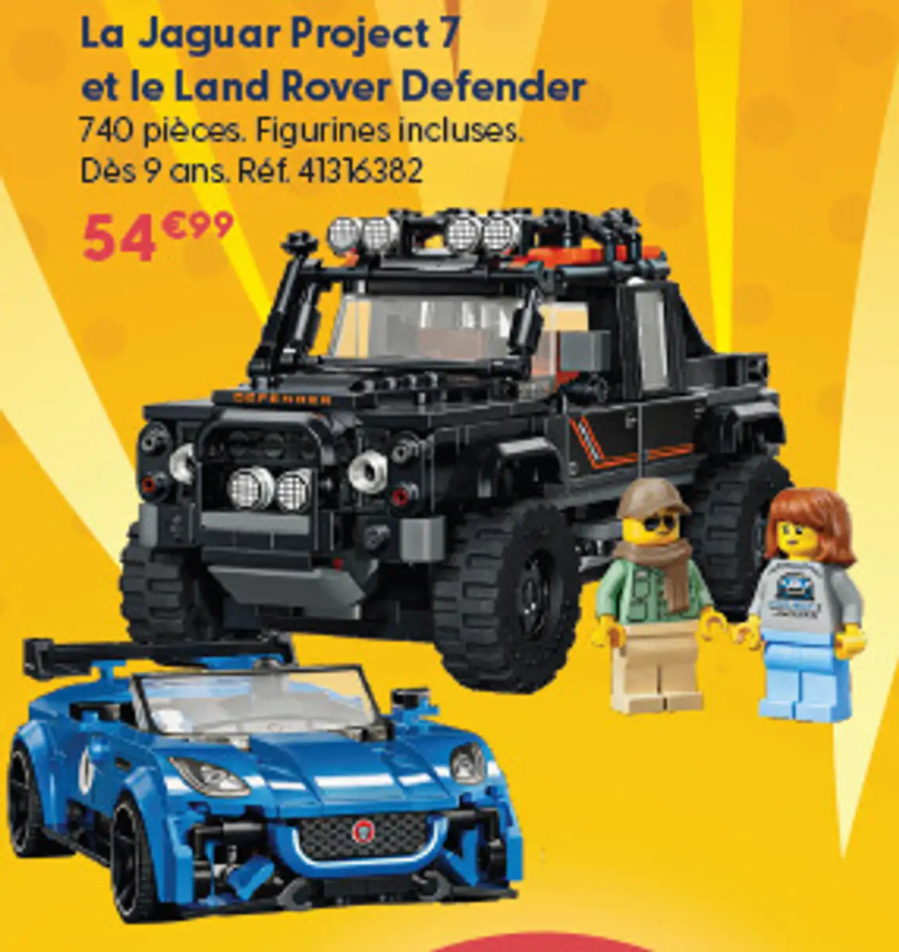 LEGO La Jaguar Project 7 et le Land Rover Defender