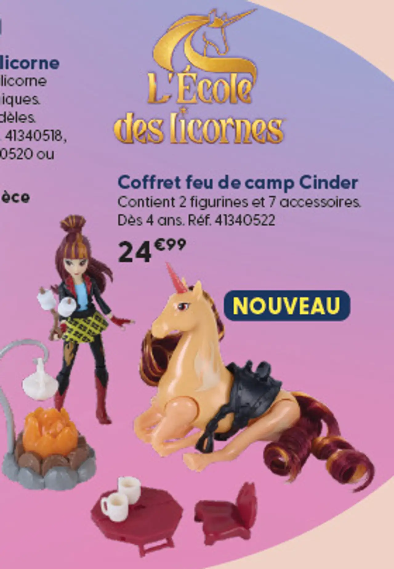 Coffret feu de camp Cinder L'École des Licornes