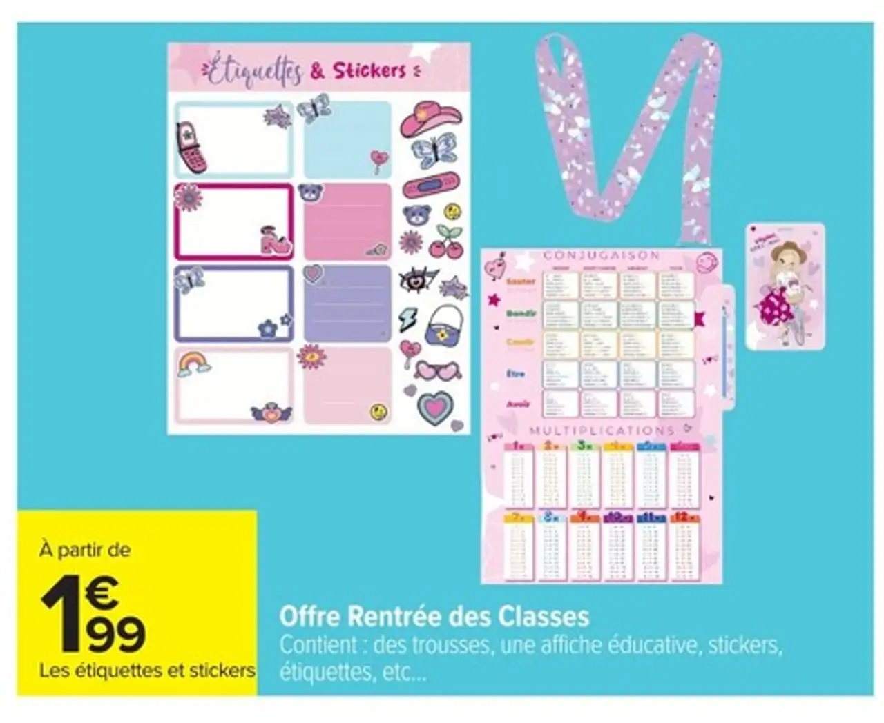 Offre Rentrée des Classes Étiquettes & Stickers