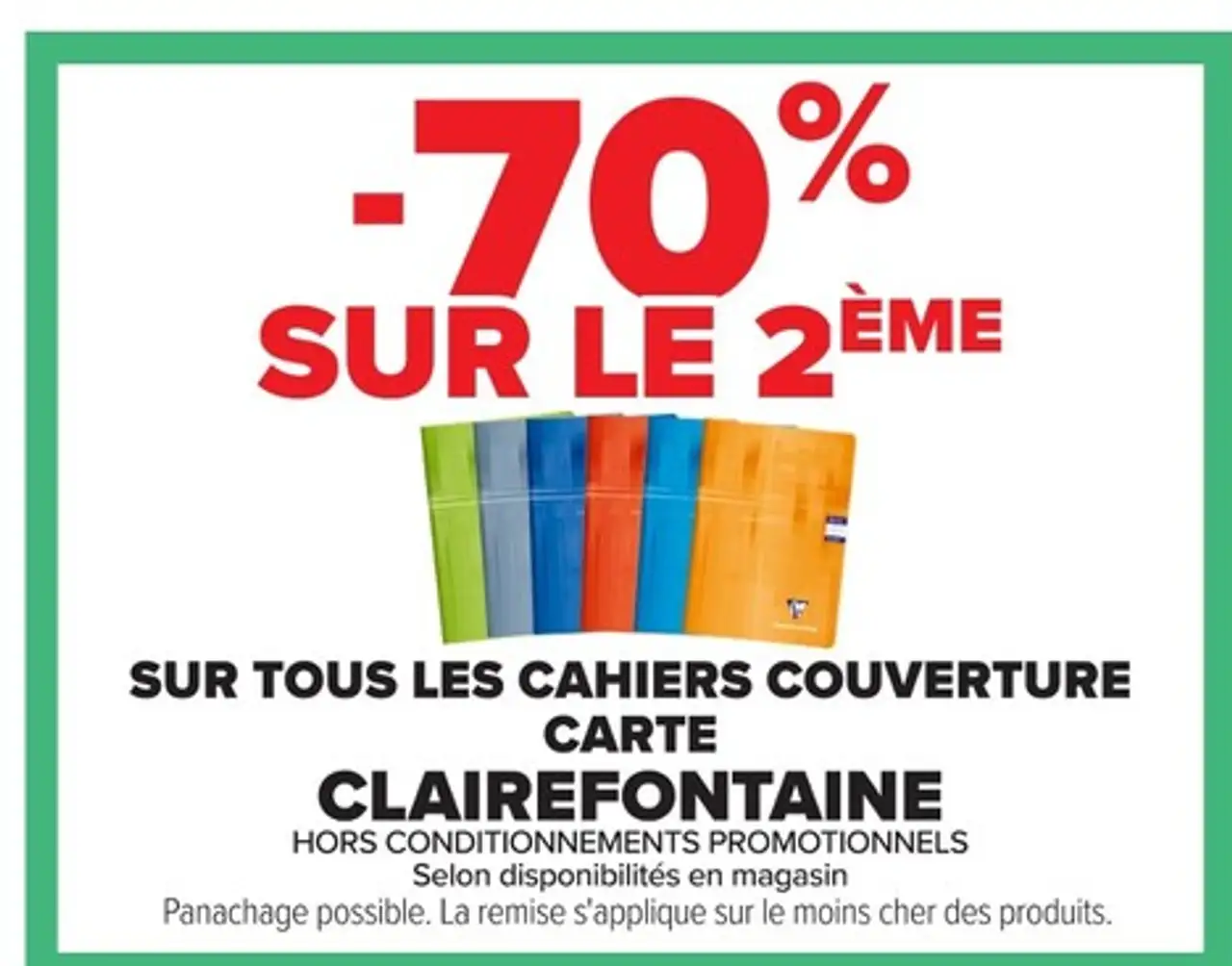 Cahiers Couverture Carte Clairefontaine