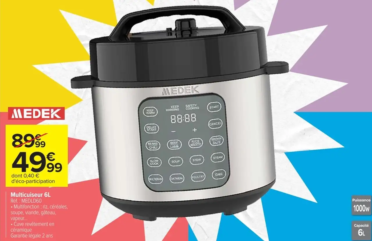 Multicuiseur 6L Medek