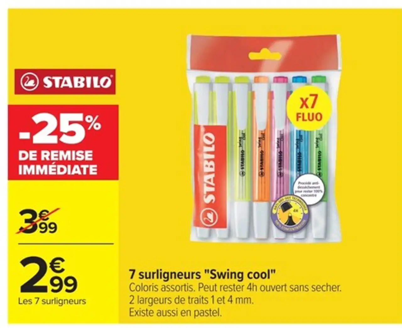 Stabilo 7 surligneurs "Swing cool"