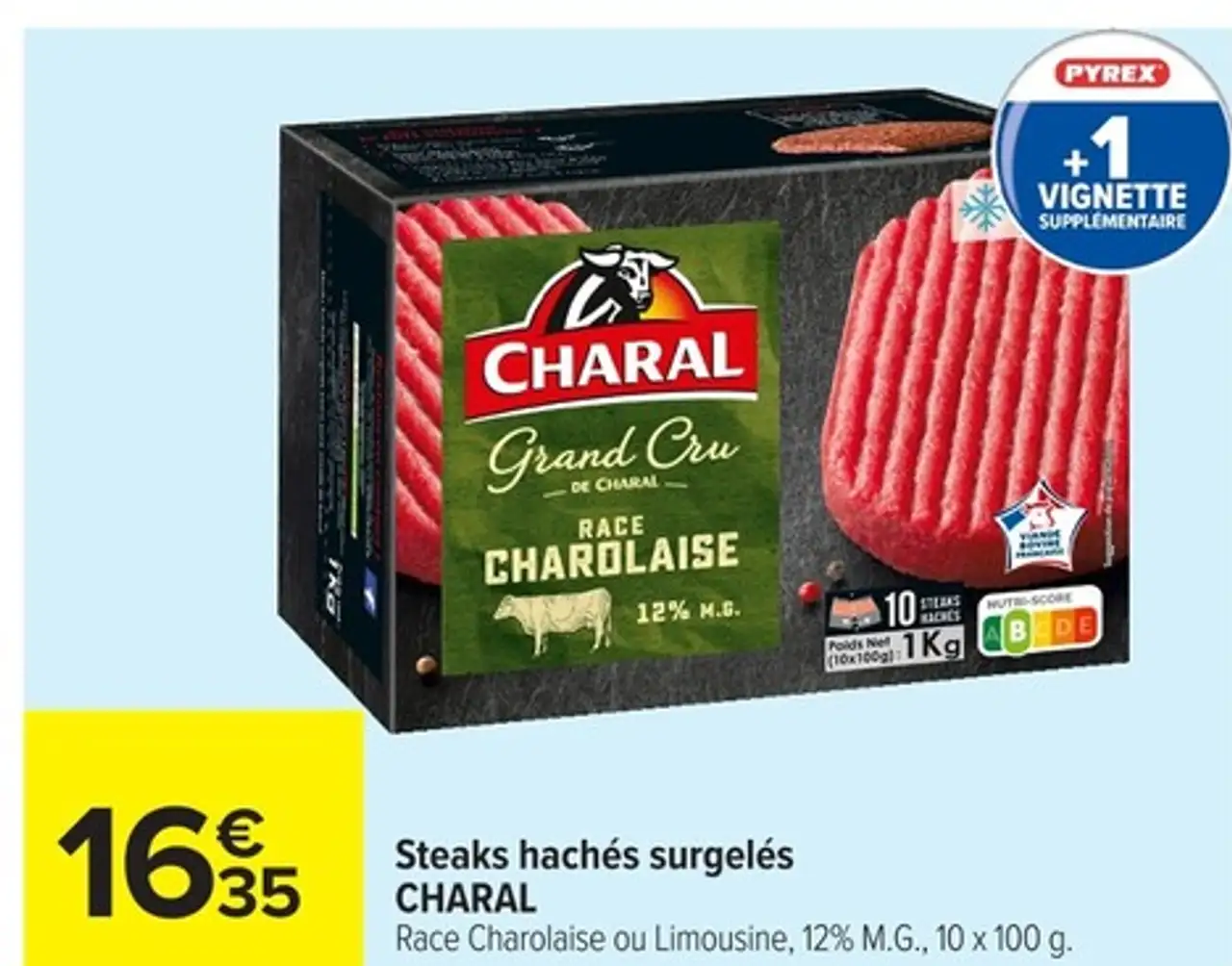 Steaks hachés surgelés CHARAL
