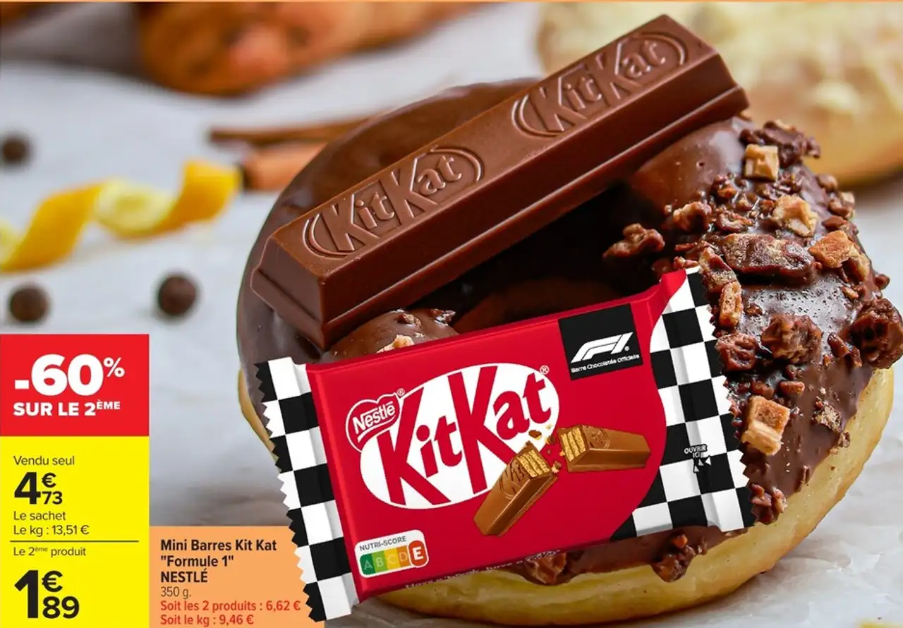 Mini Barres Kit Kat "Formule 1" NESTLÉ