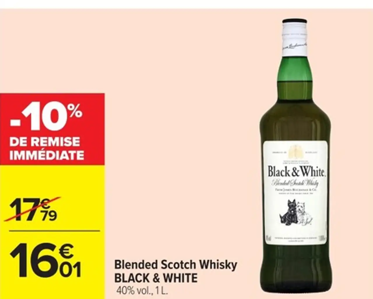 Blended Scotch Whisky BLACK & WHITE 40% vol.