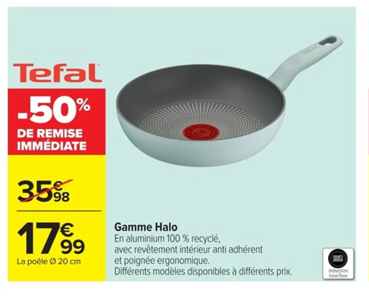 Tefal Gamme Halo La poêle Ø 20 cm