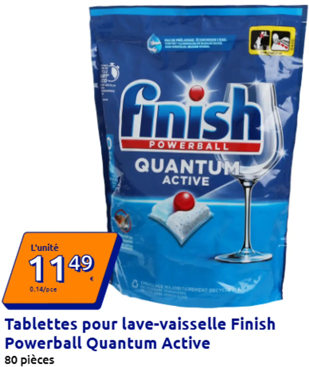 Tablettes pour lave-vaisselle Finish Powerball Quantum Active