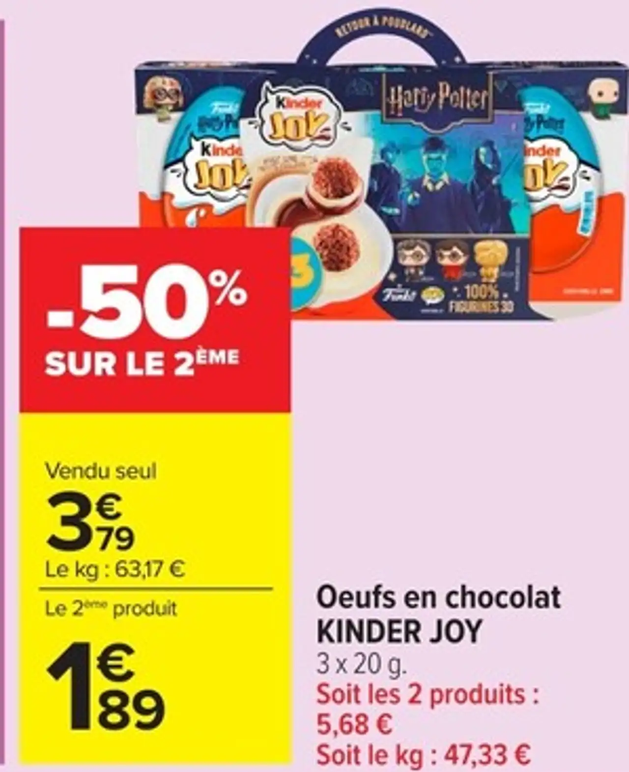 Oeufs en chocolat KINDER JOY