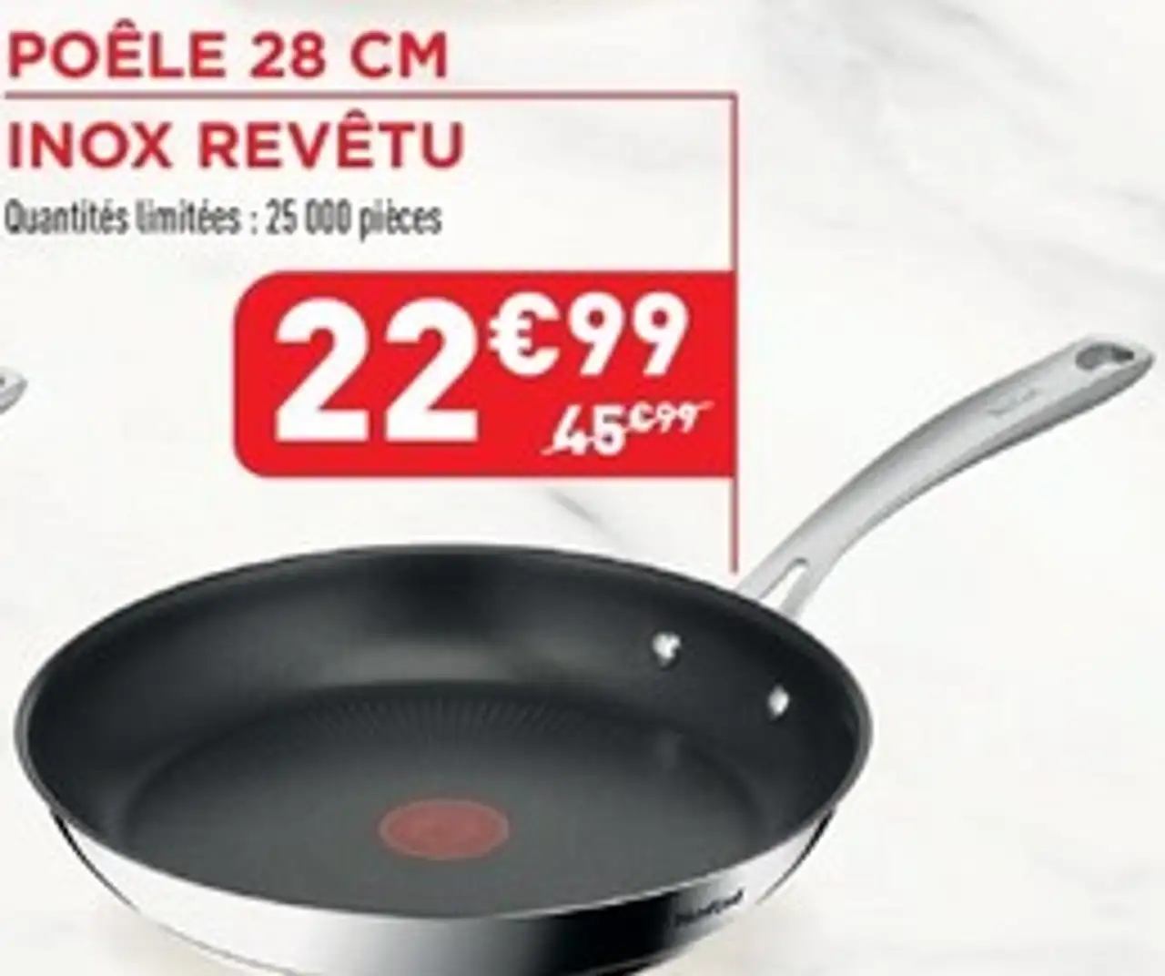 Tefal Perfect Resist Poêle 28 cm Inox revêtu