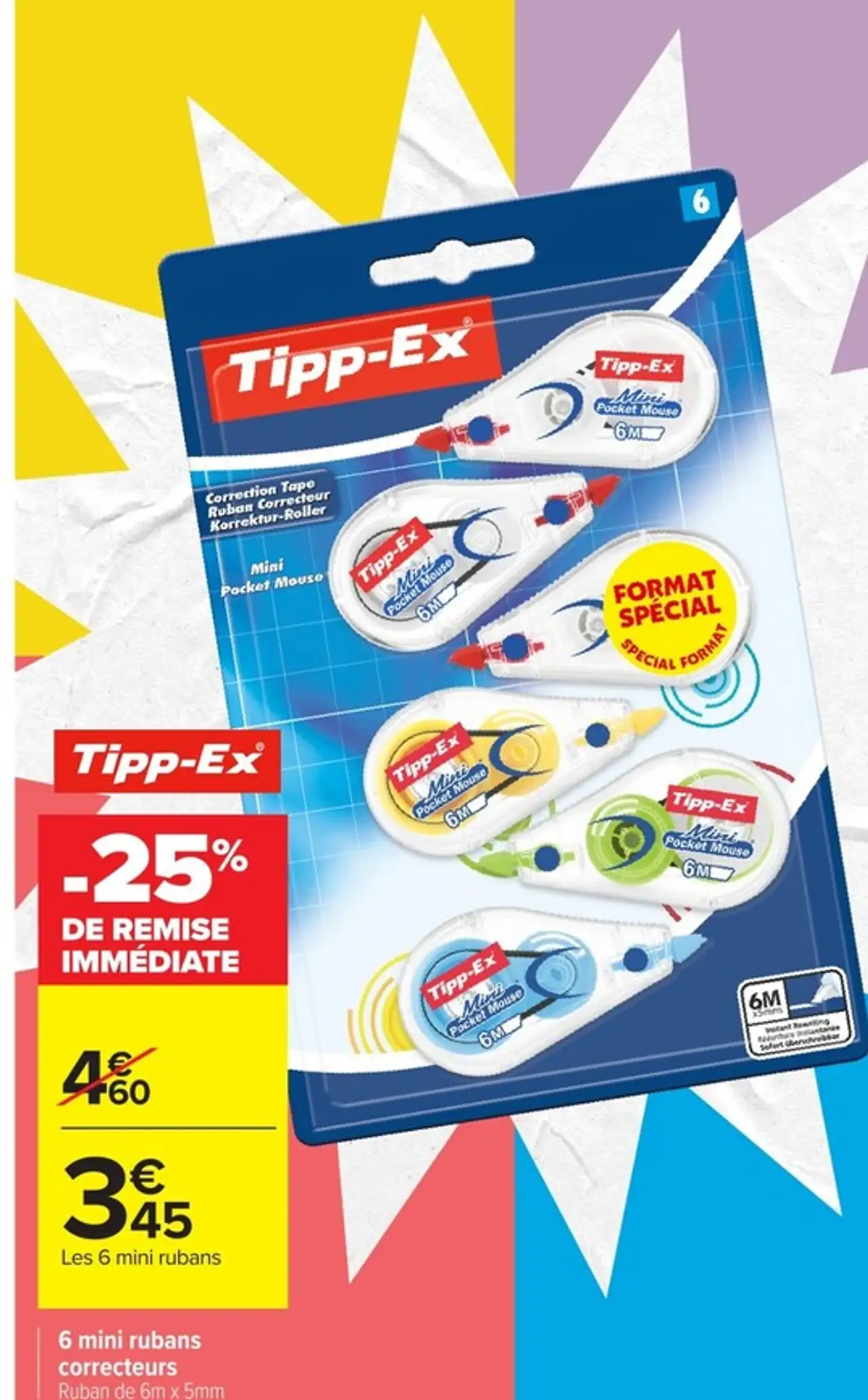 Tipp-Ex 6 mini rubans correcteurs