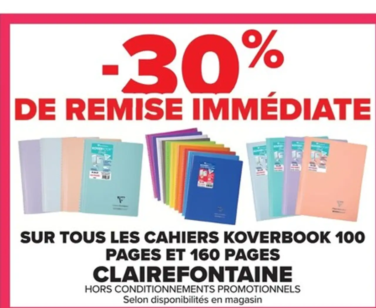 Cahiers Koverbook 100 pages et 160 pages Clairefontaine