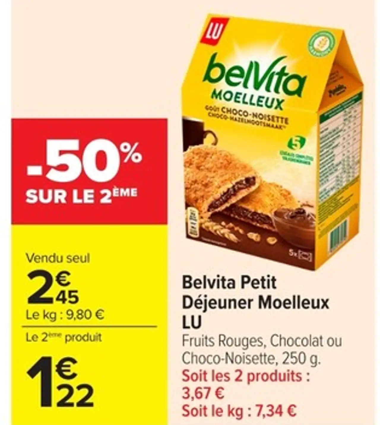 Belvita Petit Déjeuner Moelleux LU