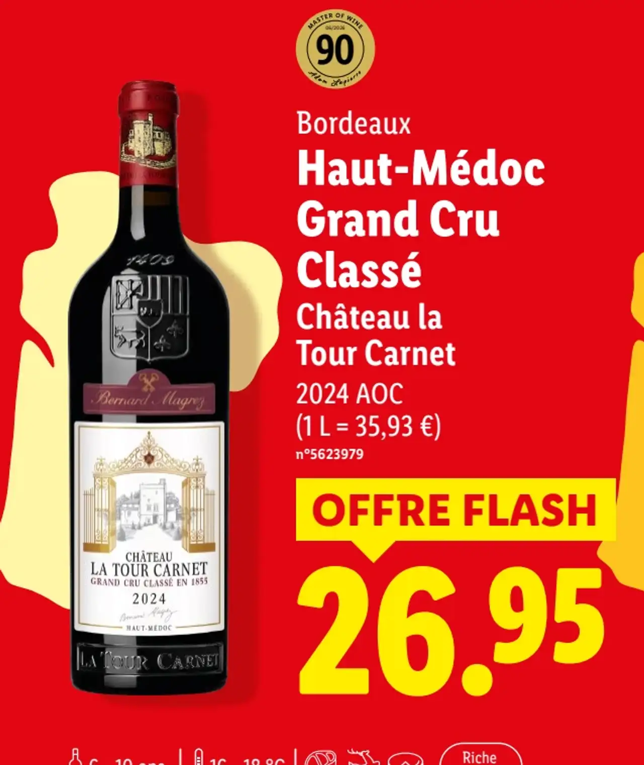 Bordeaux Haut-Médoc Grand Cru Classé Château la Tour Carnet 2024 AOC