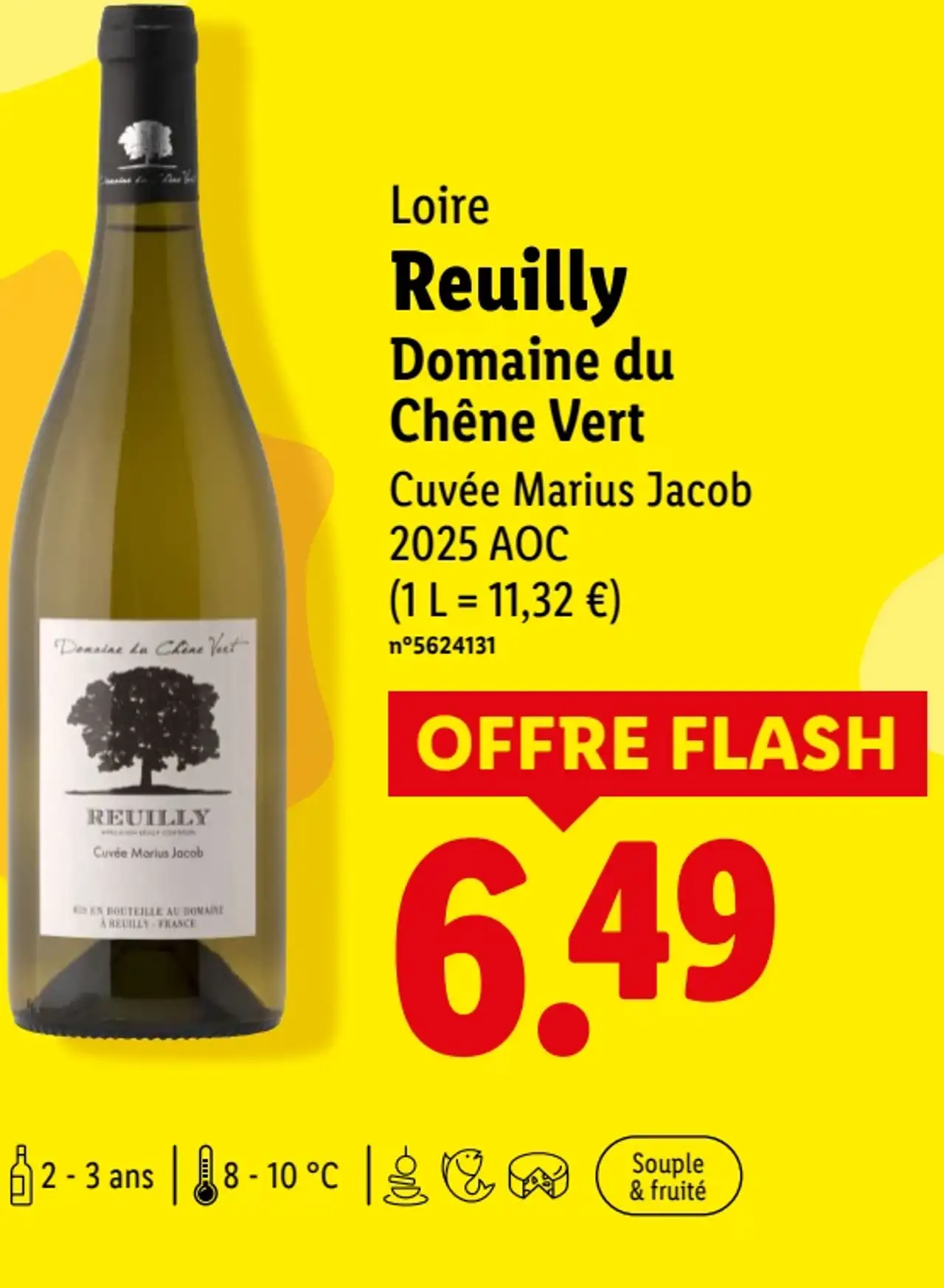 Loire Reuilly Domaine du Chêne Vert Cuvée Marius Jacob 2025 AOC