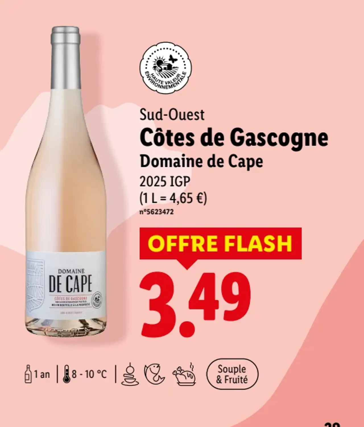 Sud-Ouest Côtes de Gascogne Domaine de Cape 2025 IGP