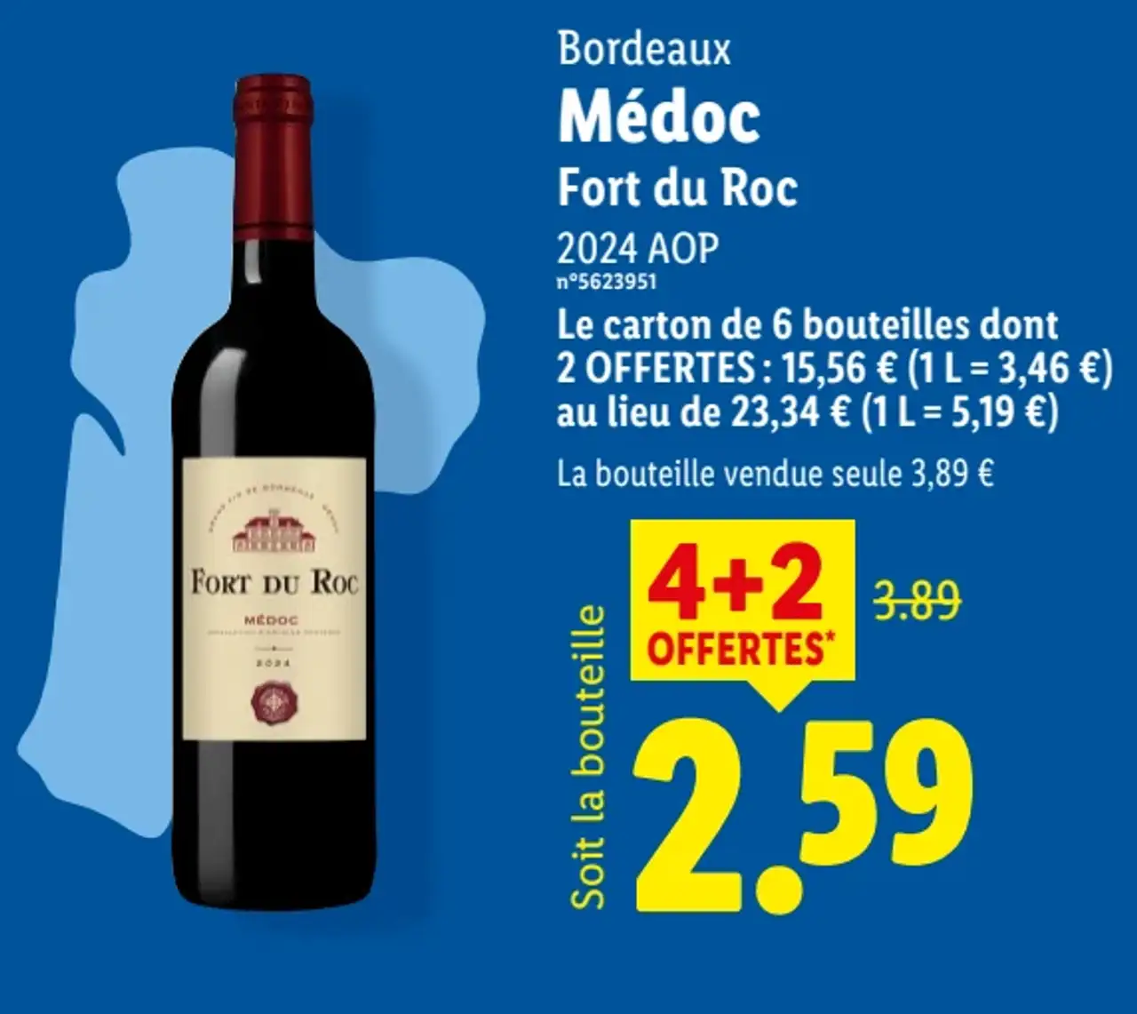 Bordeaux Médoc Fort du Roc 2024 AOP