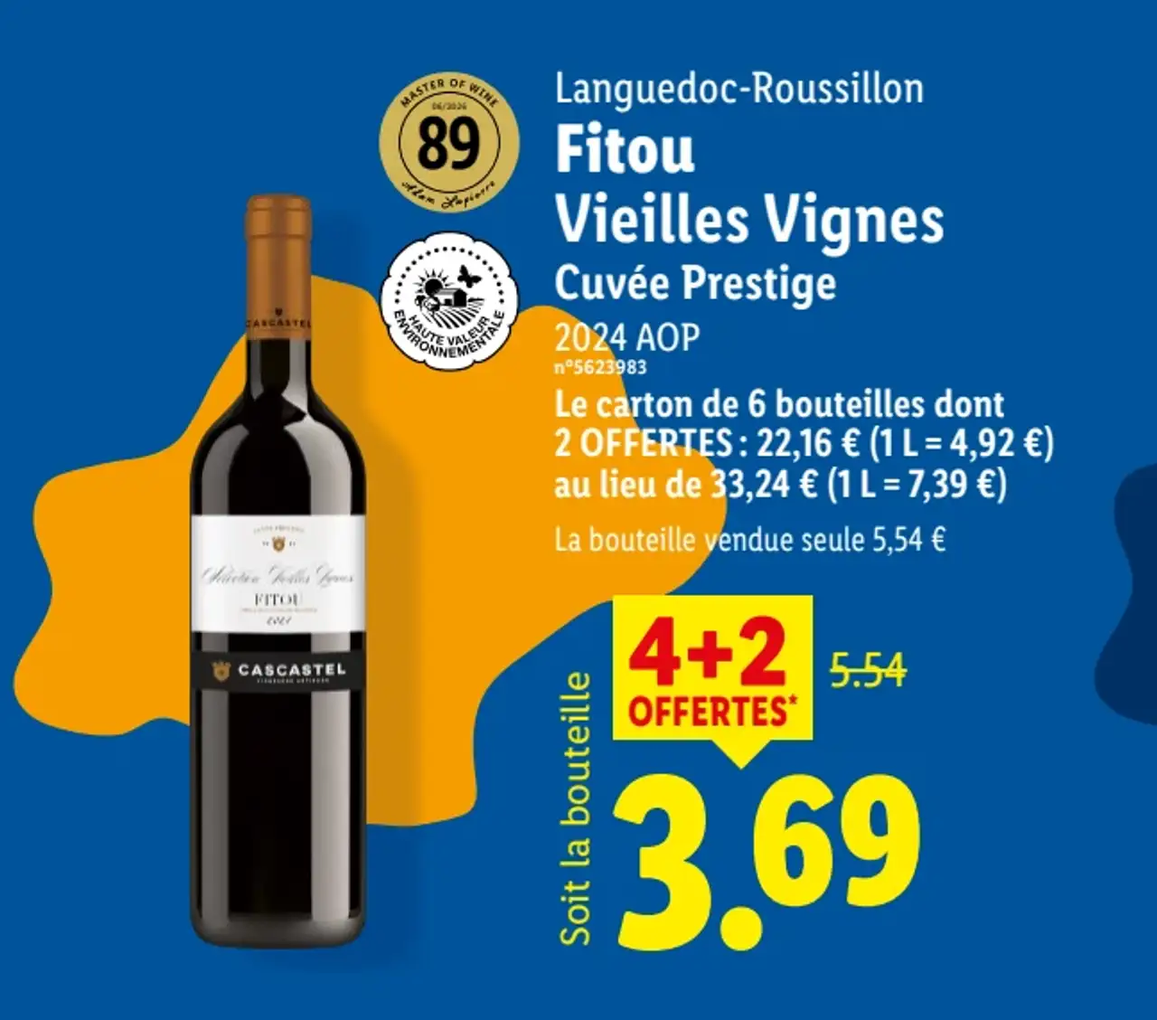 Languedoc-Roussillon Fitou Vieilles Vignes Cuvée Prestige Cascastel