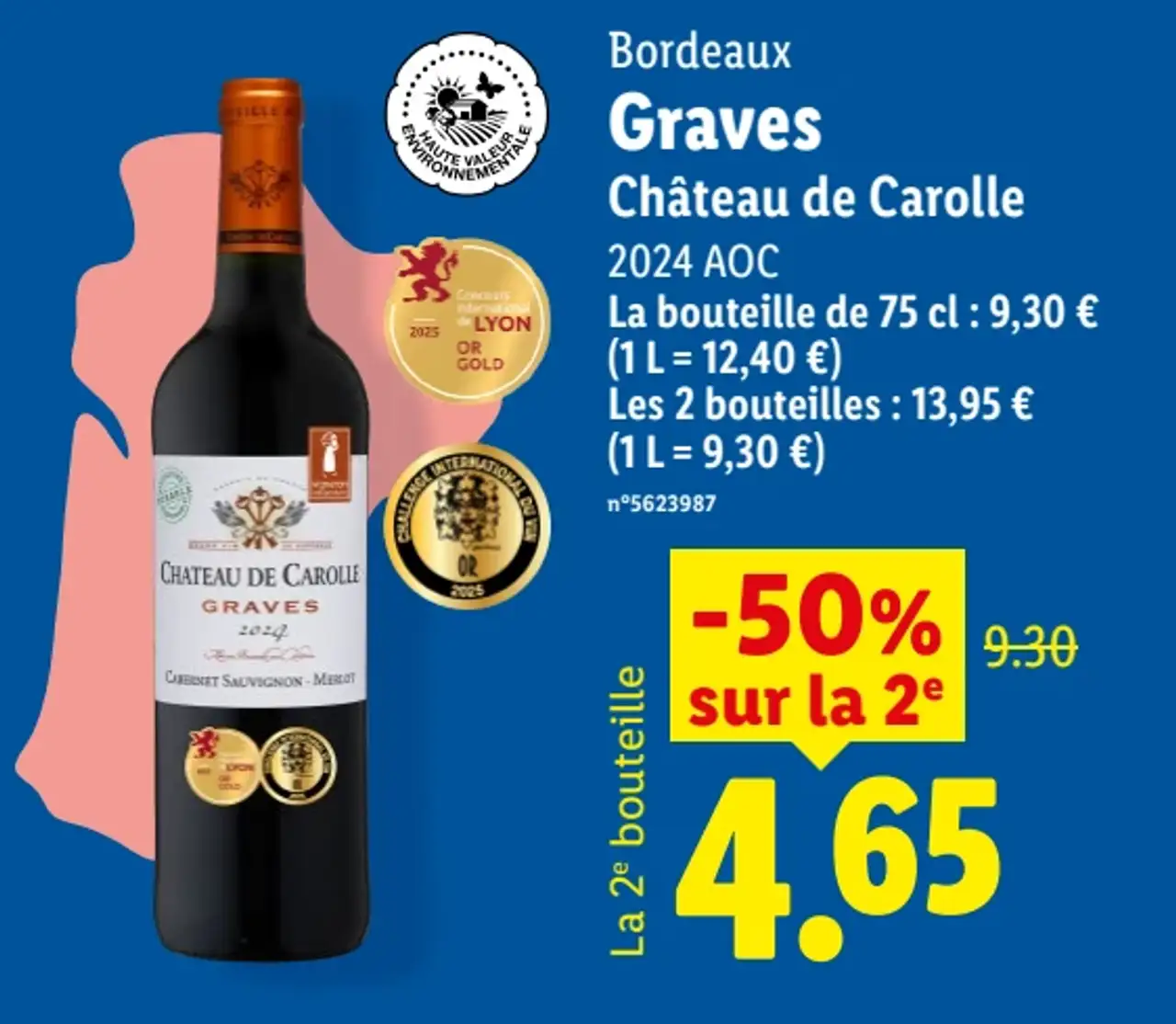 Bordeaux Graves Château de Carolle 2024 AOC