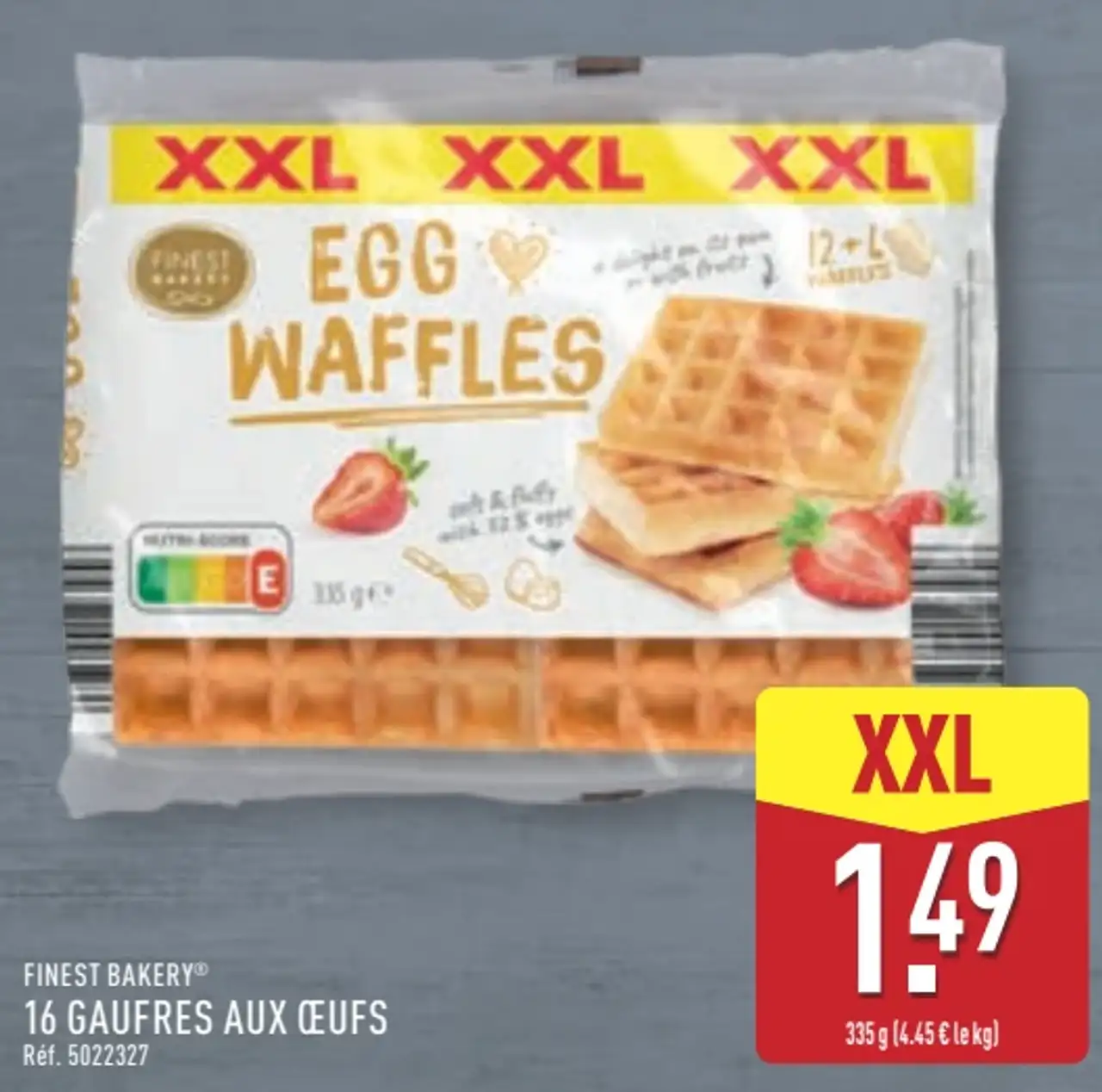 FINEST BAKERY® 16 GAUFRES AUX ŒUFS