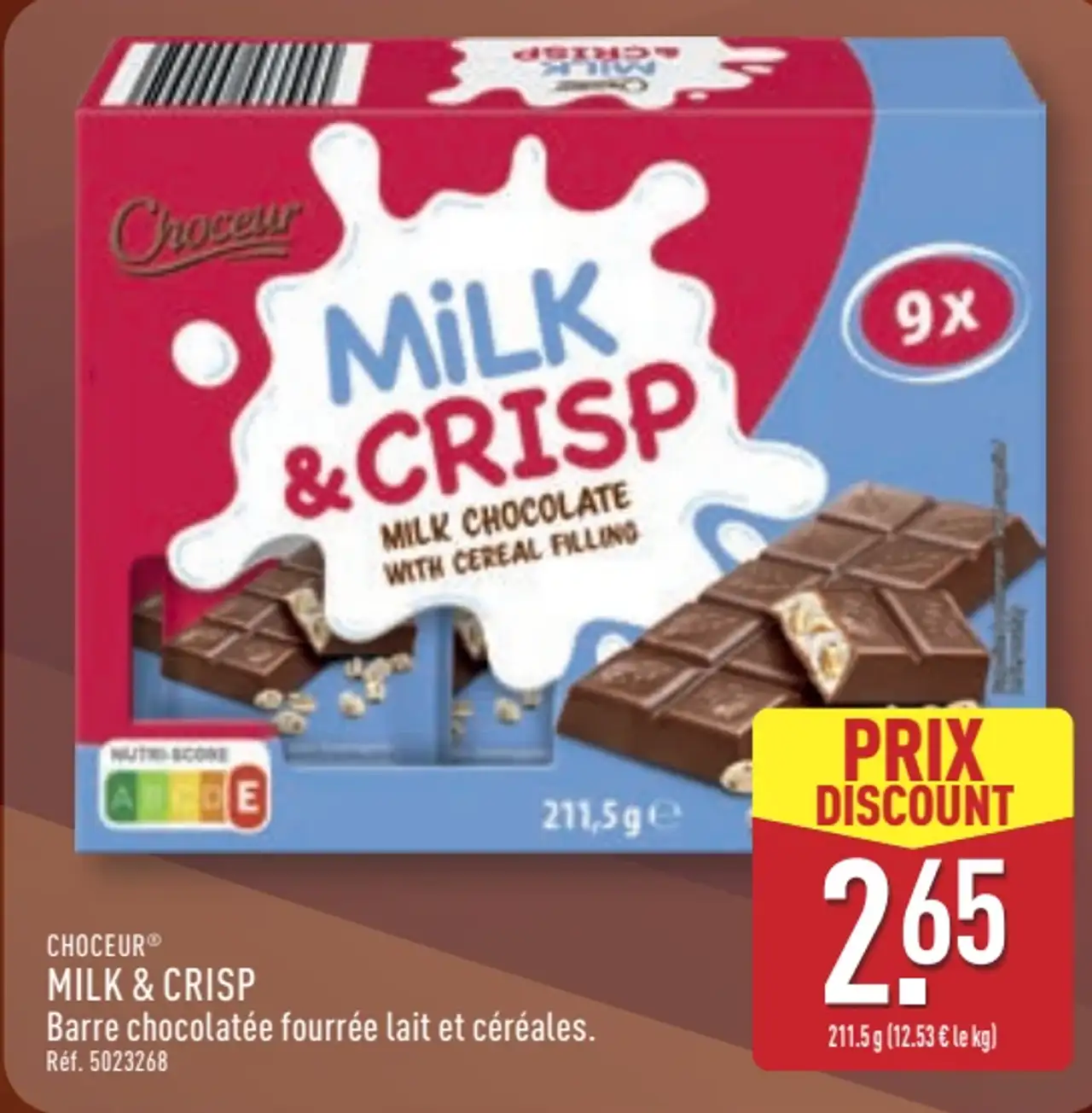 CHOCEUR® MILK & CRISP